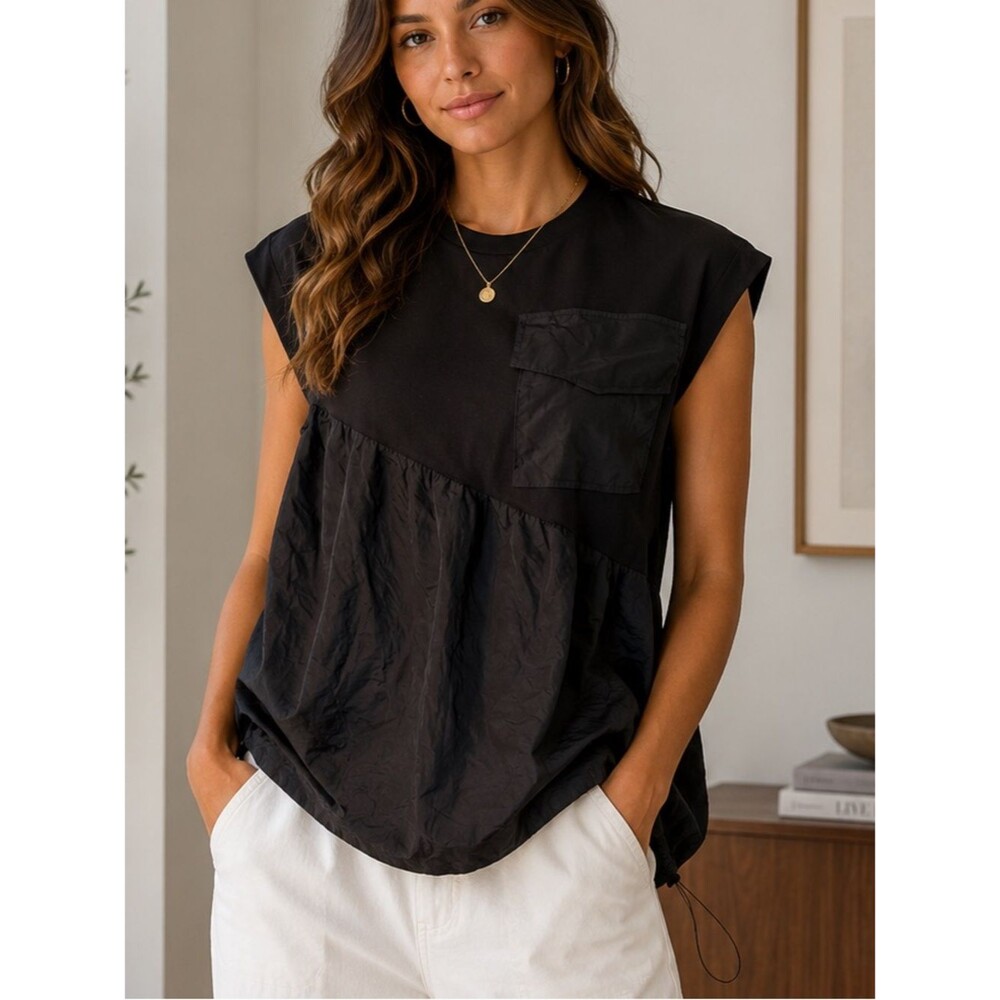 PPINO Streetwear Black Tank Top Size XS